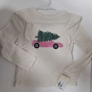 NWT Tucker + Tate White Snow Barbie Tree T Shirt, Kids Size 3